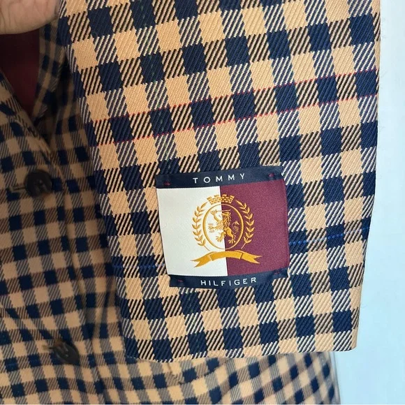Tommy Hilfiger Prep Check Boyfriend Fit Blazer - Picture 6 of 9